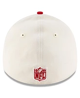 New Era Men's Cream/Red Tampa Bay Buccaneers 2025 Nfl Draft 39THIRTY Flex Hat