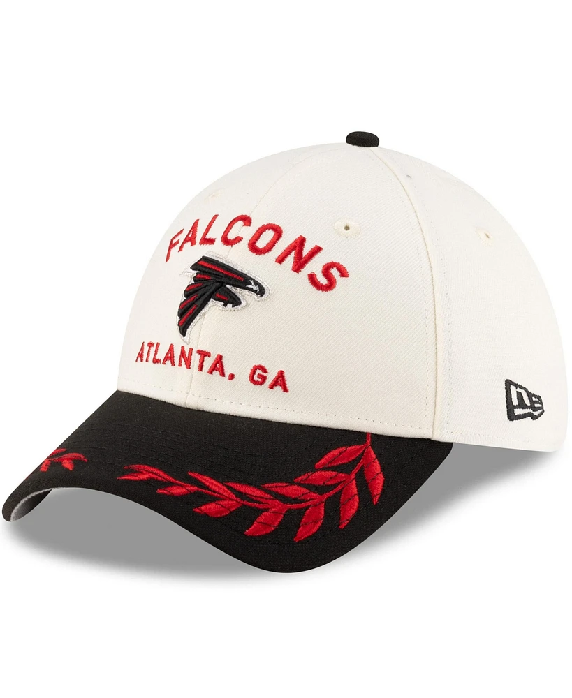 New Era Men's Cream/Black Atlanta Falcons 2025 Nfl Draft 39THIRTY Flex Hat