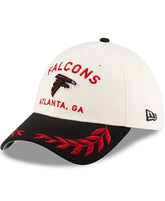 New Era Men's Cream/Black Atlanta Falcons 2025 Nfl Draft 39THIRTY Flex Hat