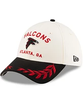New Era Men's Cream/Black Atlanta Falcons 2025 Nfl Draft 39THIRTY Flex Hat