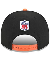New Era Men's Black/Orange Denver Broncos 2025 Nfl Draft A-Frame 9FIFTY Snapback Hat