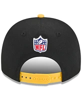 New Era Men's Black/ Pittsburgh Steelers 2025 Nfl Draft A-Frame 9FIFTY Snapback Hat