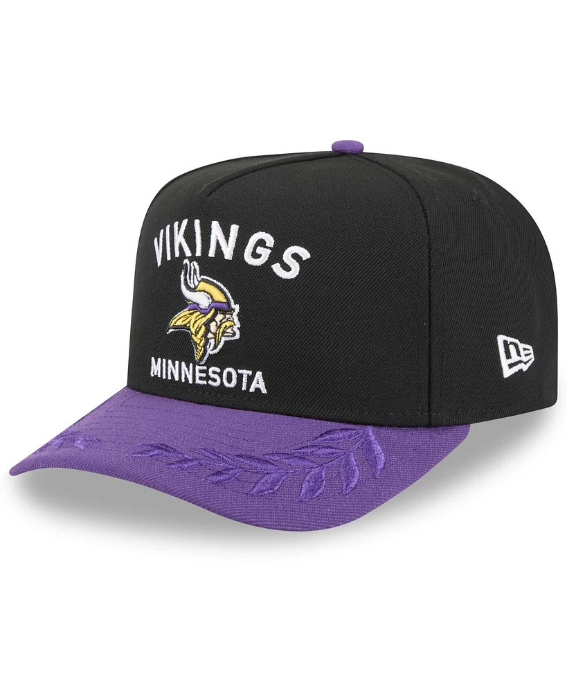 New Era Men's /Purple Minnesota Vikings 2025 Nfl Draft A-Frame 9FIFTY Snapback Hat
