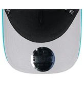 New Era Men's Black/Aqua Miami Dolphins 2025 Nfl Draft 9FORTY A-Frame M-Crown Adjustable Hat