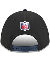 New Era Men's Black/Navy Chicago Bears 2025 Nfl Draft 9FORTY A-Frame M-Crown Adjustable Hat