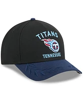 New Era Men's Black/Navy Tennessee Titans 2025 Nfl Draft 9FORTY A-Frame M-Crown Adjustable Hat