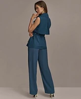 Donna Karan New York Womens Belted Vest Pull On Pants