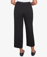 Alfred Dunner Women's Natural Instinct Flat Front Relaxed Ankle Pants