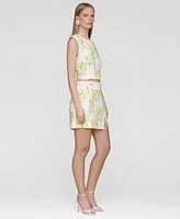Avec Les Filles Women's Sleeveless Button-Front Top