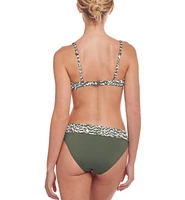 Lascana Women's Animal Print Underwire Bikini Swimsuit Top