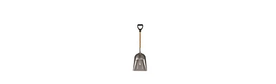 Bon 84-700 Scoop Shovel - Aluminum 14-1/2-inch X 17-3/4-inch - 29-inch D Wood Handle
