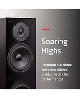 Fluance Elite High Definition Surround Sound Home Theater 5.0 Channel Speaker System including Floorstanding Towers, Center and Rear