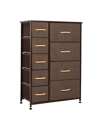 Steel and Fabric 9-Drawer Combo Dresser – Versatile Storage
