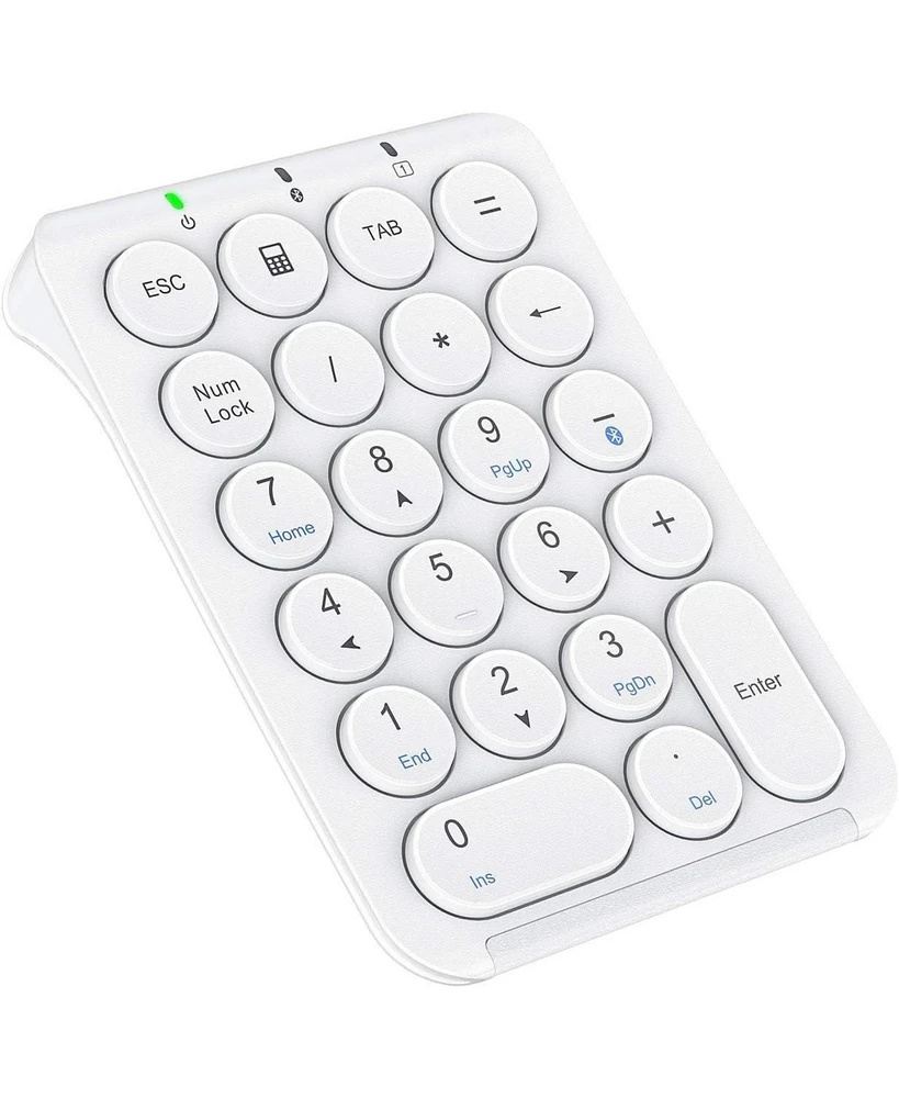 Number Pad, KP08 Bluetooth Number Pad, Ultra Slim and Lightweight