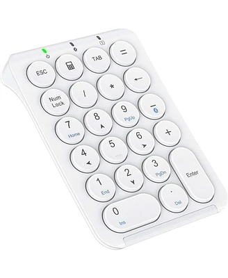 Number Pad, KP08 Bluetooth Number Pad, Ultra Slim and Lightweight