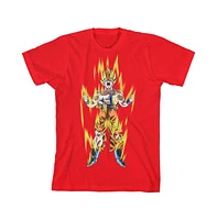Dragon Ball Z Boys Super Saiyan Goku Youth Red Graphic Tee - Xl