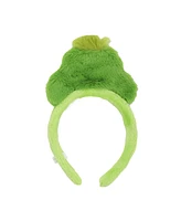 Grinch Plush Headband with Furry Collar Set