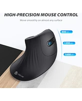 Ergonomic Wireless Mouse, TM209G 2.4G Vertical Ergonomic Optical Mouse with 3 Adjustable Dpi