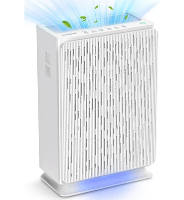 AromaRoom True Hepa H14 Air Purifier for Large Room Up to 1800 Sq Ft, Air Purifiers for Home Bedroom with Air Quality Sensor, Filters Up to 99.99% of