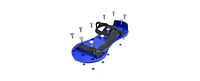 Bon 22-599 Spiked Sandals - Plastic - 3/4-inch Spikes---Straps (Pr)