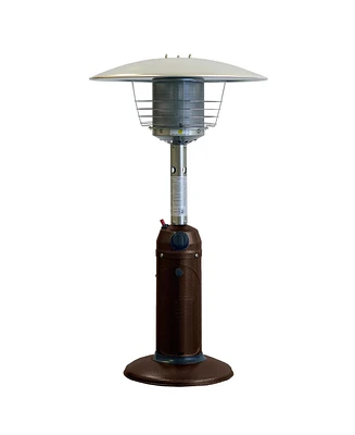 Compact 11000 Btu Propane Patio Heater with Cylindrical Pole for Tables