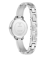 Guess Women's Analog Silver-Tone Stainless Steel Watch, 30mm