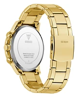 Guess Men's Multifunction Gold Tone Stainless Steel Watch, 44mm