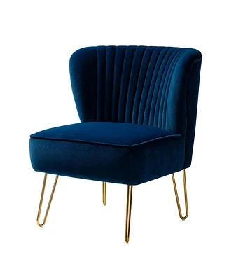 Wooden Upholstery Barto Side Chair with Tufted Back