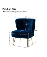 Wooden Upholstery Barto Side Chair with Tufted Back