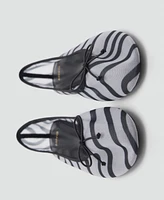 Mango Women's Animal Print Mesh Ballerina Flats