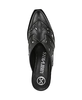 Sam and Libby Women's Floren Western Block Heel Mules