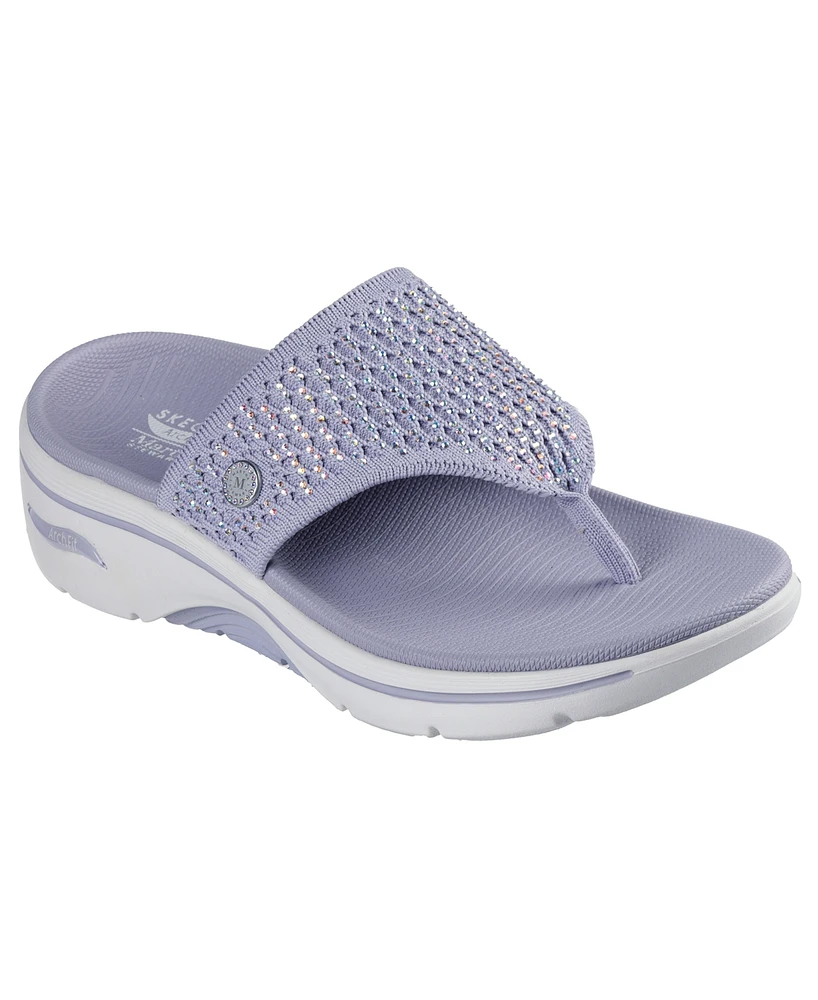 Skechers Women's Martha Stewart: Go Walk Arch Fit 2.0 - Illuminating Sandals from Finish Line