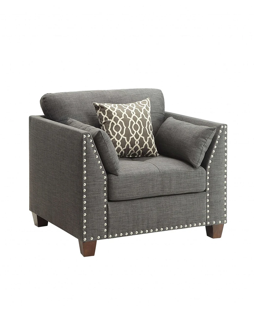 Linen Upholstered Armchair – Perfect for Living Room or Bedroom