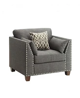 Linen Upholstered Armchair – Perfect for Living Room or Bedroom