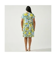 Estelle Plus Size Antibes Resort Mini Dress