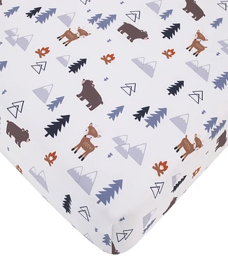 Little Love by NoJo National Park Forest Friends Fitted Sheet, Crib