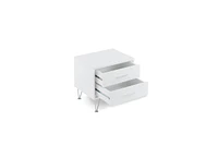 Metal Nightstand with Two Drawers – Stylish and Functional