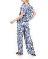Fever Women's Print Drawstring Pant