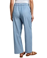 Jones New York Petite Cotton Patch-Pocket Drawstring Pants