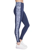 Skechers Women's Go Walk Paisley-Stripe Full-Length Leggings