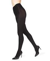 MeMoi Women's Perfectly Opaque Non-Control Top Nylon Tights Mo-311