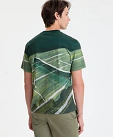 Lacoste Men's Tennis Court Graphic T-Shirt - 132