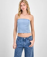 Madden Girl Juniors' Denim Tube Top