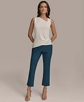 Donna Karan New York Women's Sleeveless Asymmetric Neckline Top, Regular & Petite Sizes