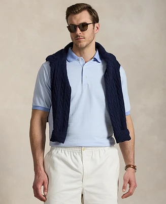 Polo Ralph Lauren Men's Big & Tall Houndstooth Jersey Shirt