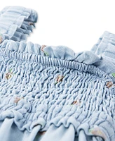 Levi's Baby Girls Babydoll Smocked Floral-Print Dress