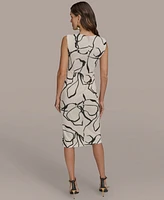 Donna Karan New York Women's Hardware-Trim Side-Twist Dress