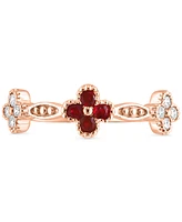 Lali Jewels Ruby (1/5 ct. t.w.) & Diamond (1/5 ct. t.w.) Ring in 14k Rose Gold