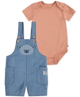 Levi's Baby Boys Bodysuit & Applique Shortalls, 2 Piece Set