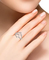 Lali Jewels Diamond Arrow Cuff Ring (3/8 ct. t.w.) in 14k White Gold